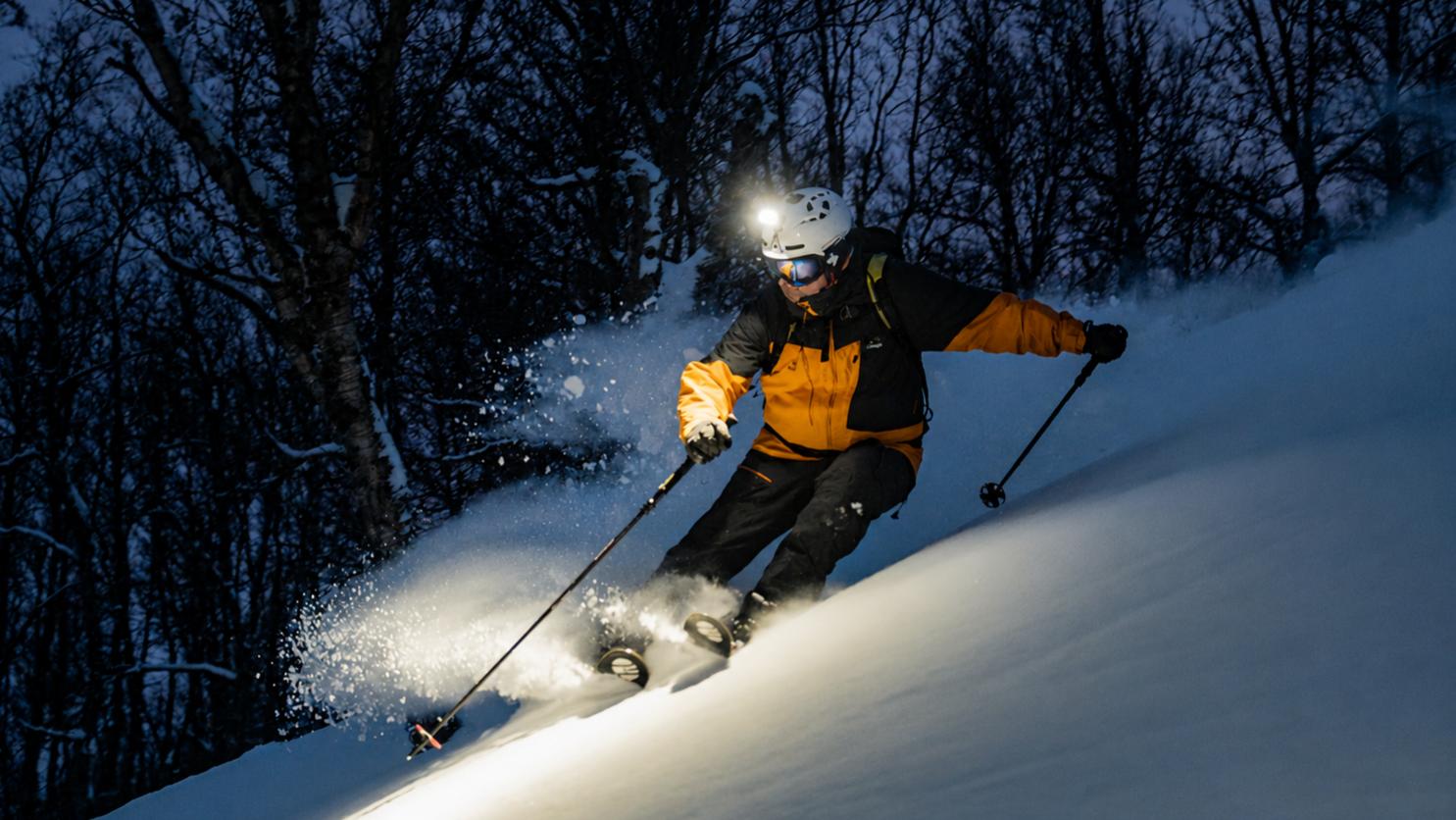 STORM 3100 in mountain terrain at night
